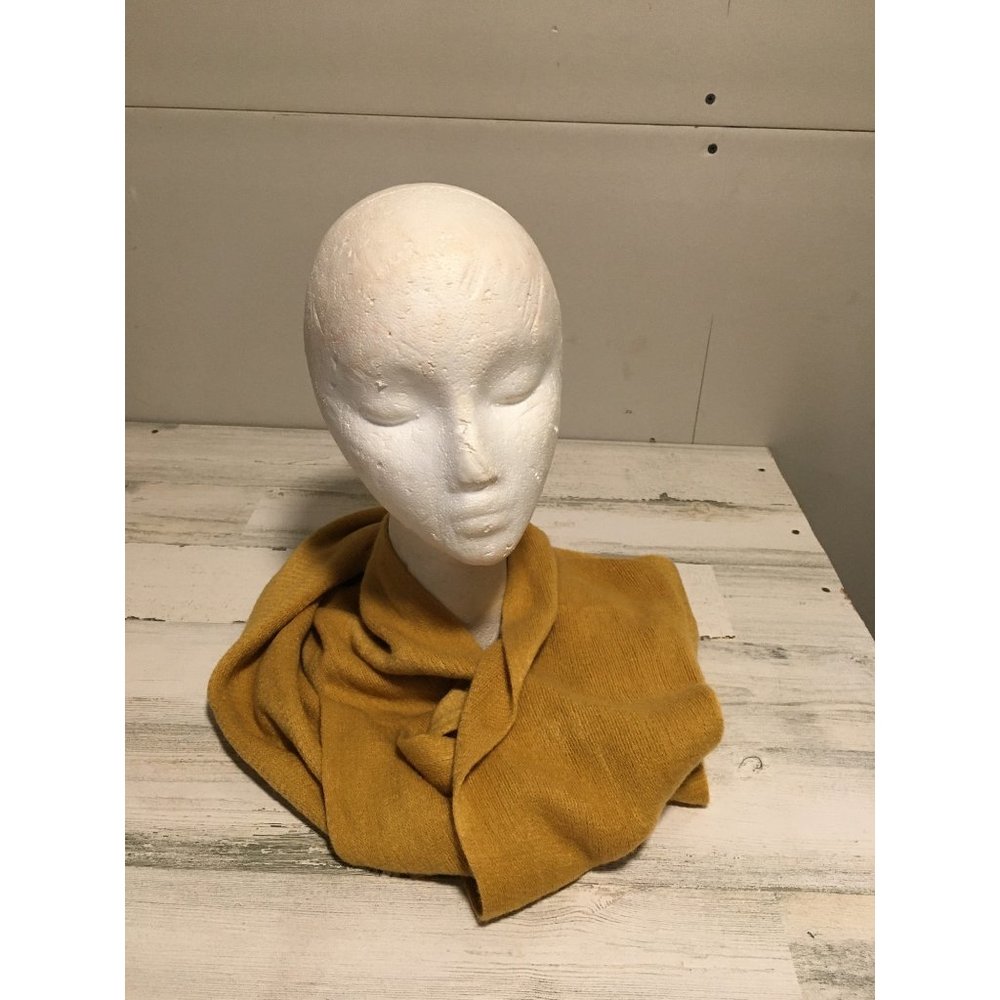 Woman’s 10”x39” mustard yellow infinity scarf
